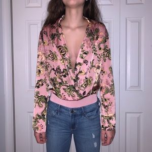 floral zara bodysuit